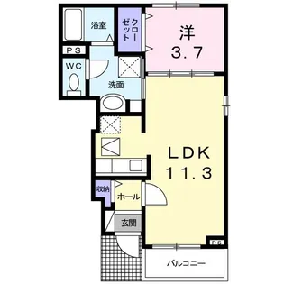 ノーブル【1階】の間取り