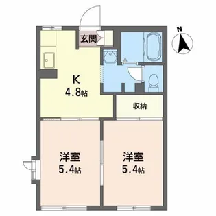 グランパティオ北上 D【1階】の間取り