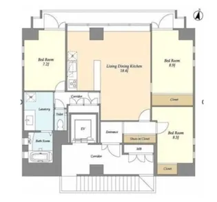 クアトロアルカ九段【3階】の間取り