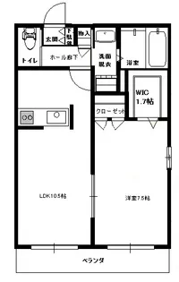 メゾンコート七里ガ浜【2階】の間取り