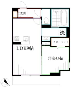 D-comodo深大寺北町【1階】の間取り