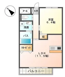 オルモ【1階】の間取り