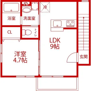 エスペランサ【2階】の間取り