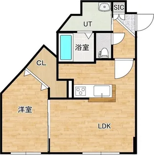 北海道札幌市西区発寒四条4【マンション】の間取り