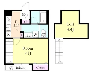 サンヴィアーレUIII【1階】の間取り