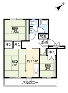 UR高洲第一【2階】の間取り