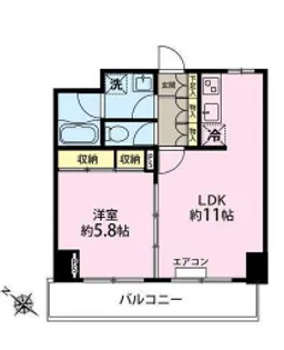 ベェルヴェル稲城【11階】の間取り
