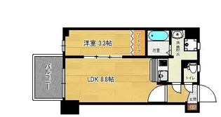 1LDKの間取り画像