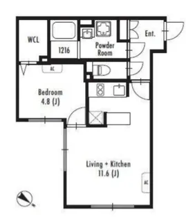 GRAN PASEO中目黒 East【3階】の間取り