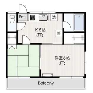 ハイツフジ【2階】の間取り