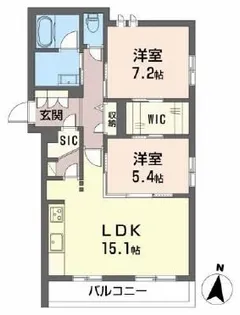 BONRAVIN Toyonaka premier【2階】の間取り