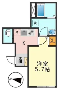 東京都江戸川区北小岩5【アパート】の間取り
