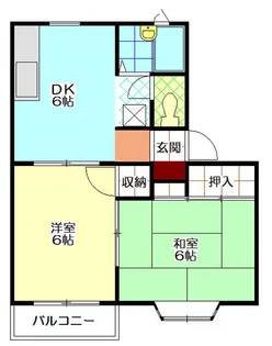 コーポ松本【1階】の間取り