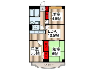 シーブリーズ【5階】の間取り