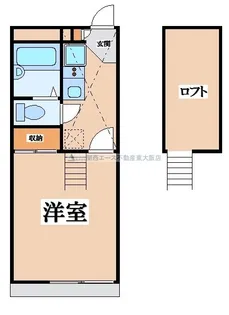 レオパレスプレミールI【1階】の間取り