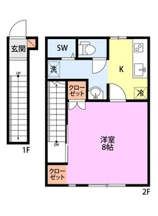 L collection柳都弐番館【2階】の間取り