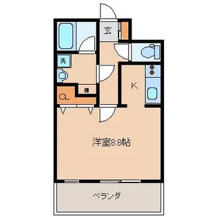 ビューテラス湯地2【1階】の間取り