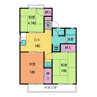 ササハラハイツ【2階】の間取り