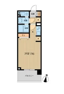 ドゥーエ横濱台町【9階】の間取り