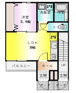 グランツリー南千木 103号【1階】の間取り