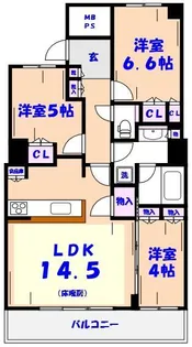 ザ・タワーズウエストプレミアレジデンス【21階】の間取り