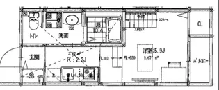 サンフロンティエール【1階】の間取り