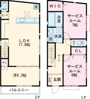 東京都世田谷区野毛1【一戸建】の間取り