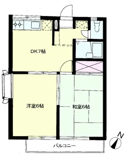 シャロームかねき【2階】の間取り