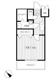 クレスティアステージア天神【5階】の間取り
