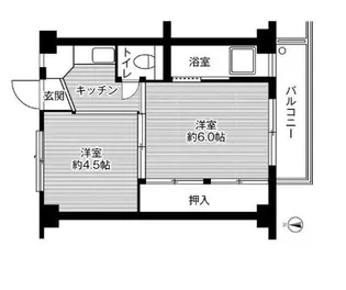ビレッジハウス水島4号棟【2階】の間取り