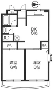パールレジデンス花小金井【4階】の間取り