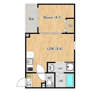 (仮称)ジーメゾン中葛西ローリエ【2階】の間取り