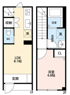 MOK-TERRACE大泉学園【1階】の間取り