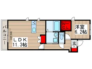 メルヴェイユ・エスト【3階】の間取り