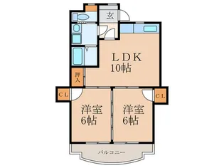 ブロックスビル【3階】の間取り