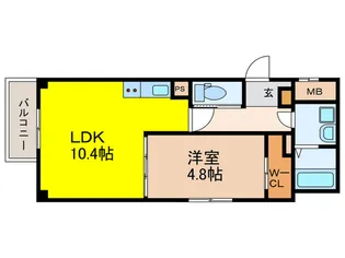 URBAN COURT茨木春日【2階】の間取り