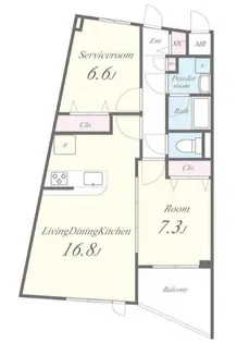 アルカンシエル【3階】の間取り