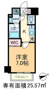 クレイシアIDZ王子【3階】の間取り