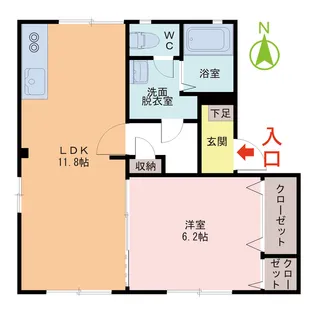 MAISON L’EST【1階】の間取り