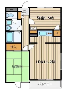 リバーパーク21【2階】の間取り