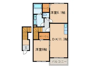 アレグリア【2階】の間取り