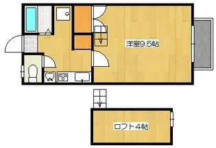 キャプテンハイツ【2階】の間取り