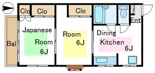 境川フラット【2階】の間取り