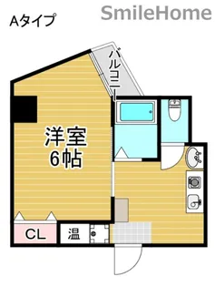 リヴェール天下茶屋【6階】の間取り
