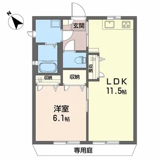 ディアス土居田 C棟【1階】の間取り