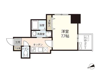 アーバンルーム平和大通り【9階】の間取り