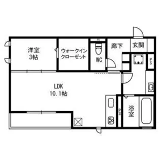 プランドール・T1【2階】の間取り