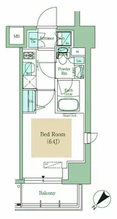 アーバネックス大井仙台坂【7階】の間取り