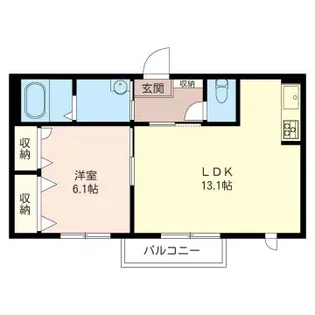 ボナールB【2階】の間取り