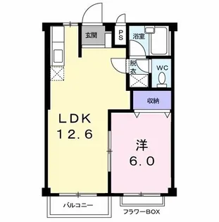 メモリーハイツMI【2階】の間取り